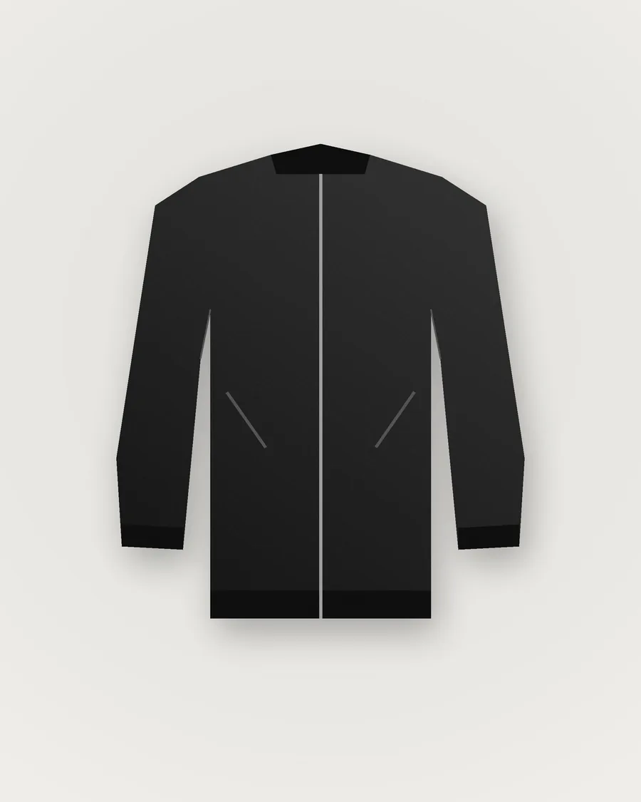 Black Bomber Jacket — front