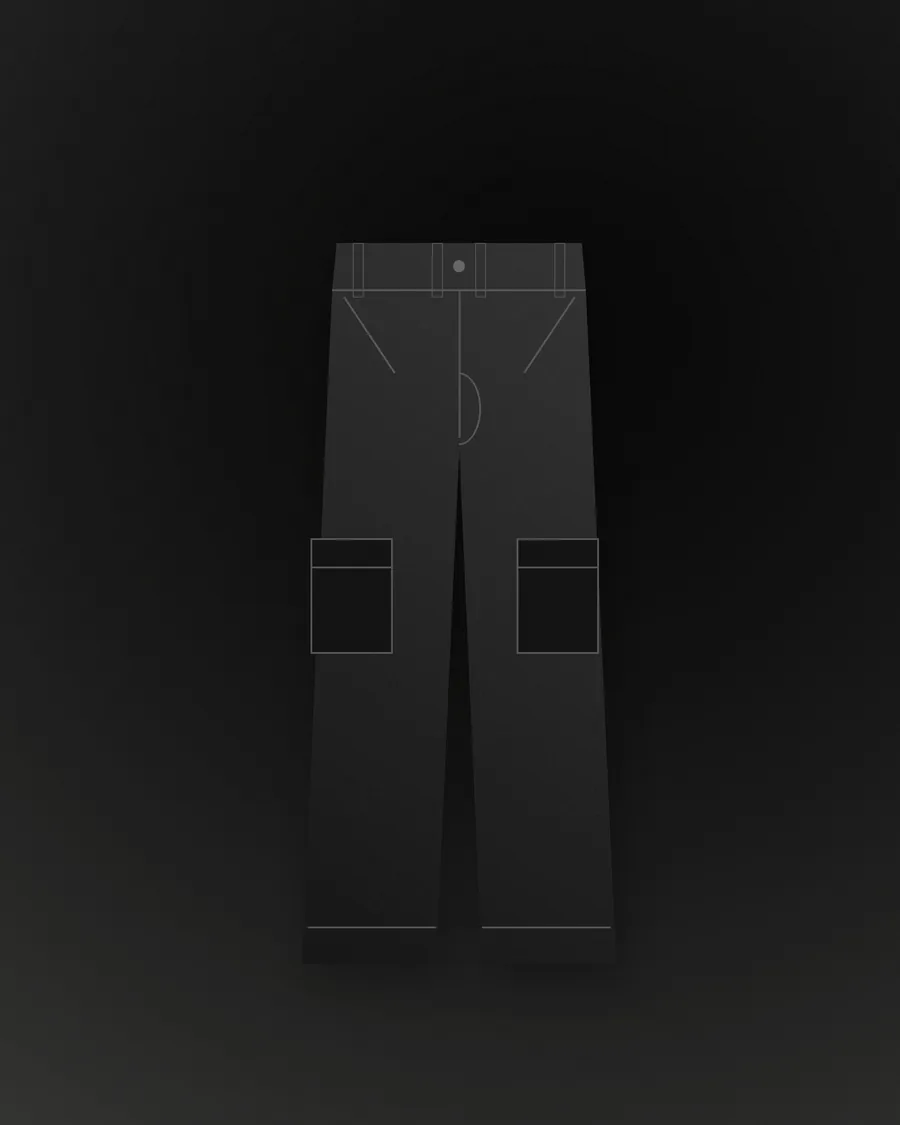 Black Cargo Joggers — lifestyle