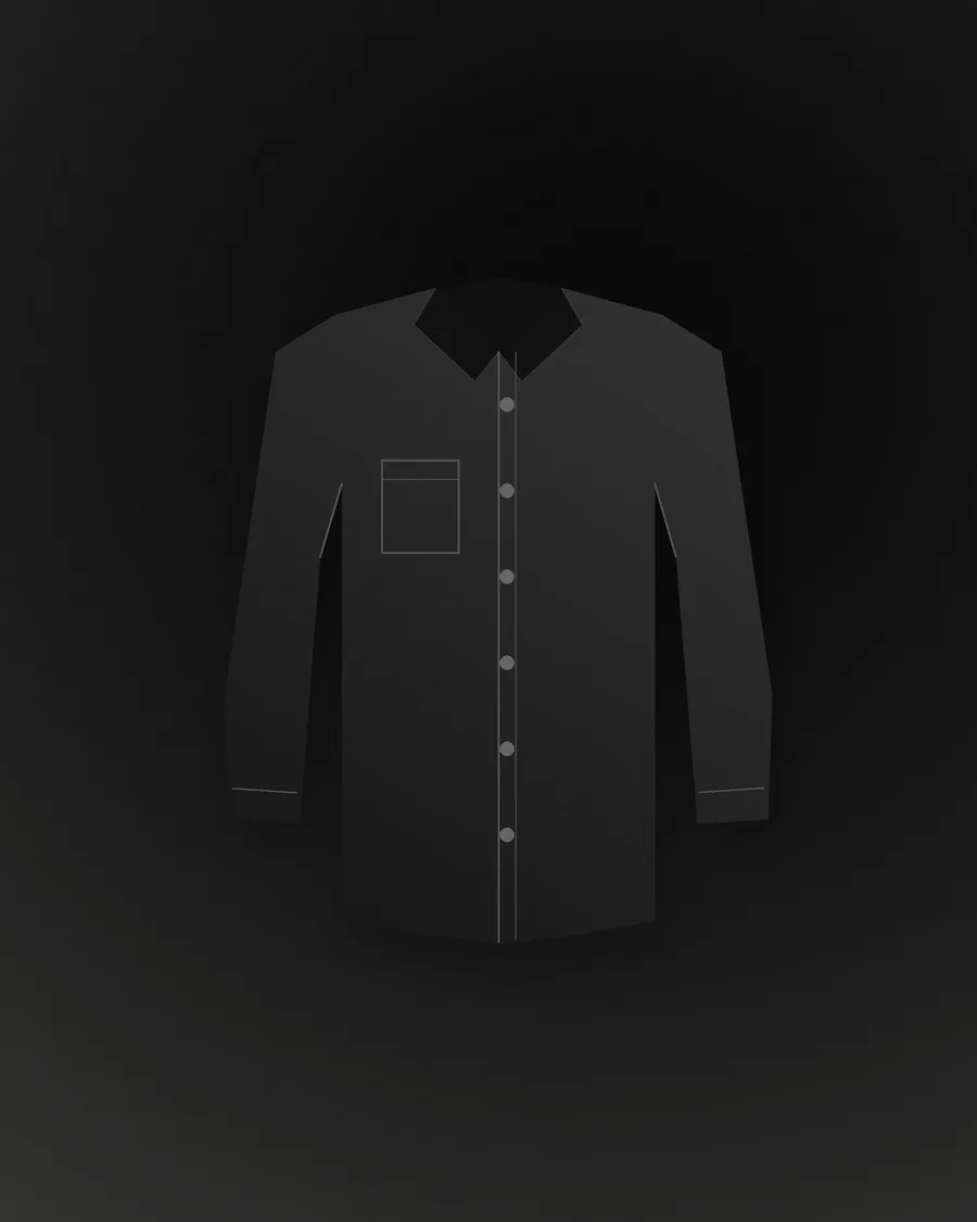 Classic Black Oxford Shirt — lifestyle