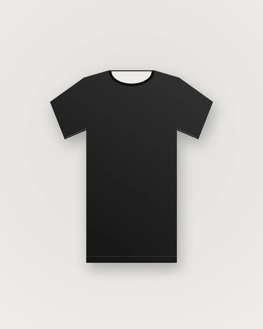 Essential Black Crew T-Shirt — front