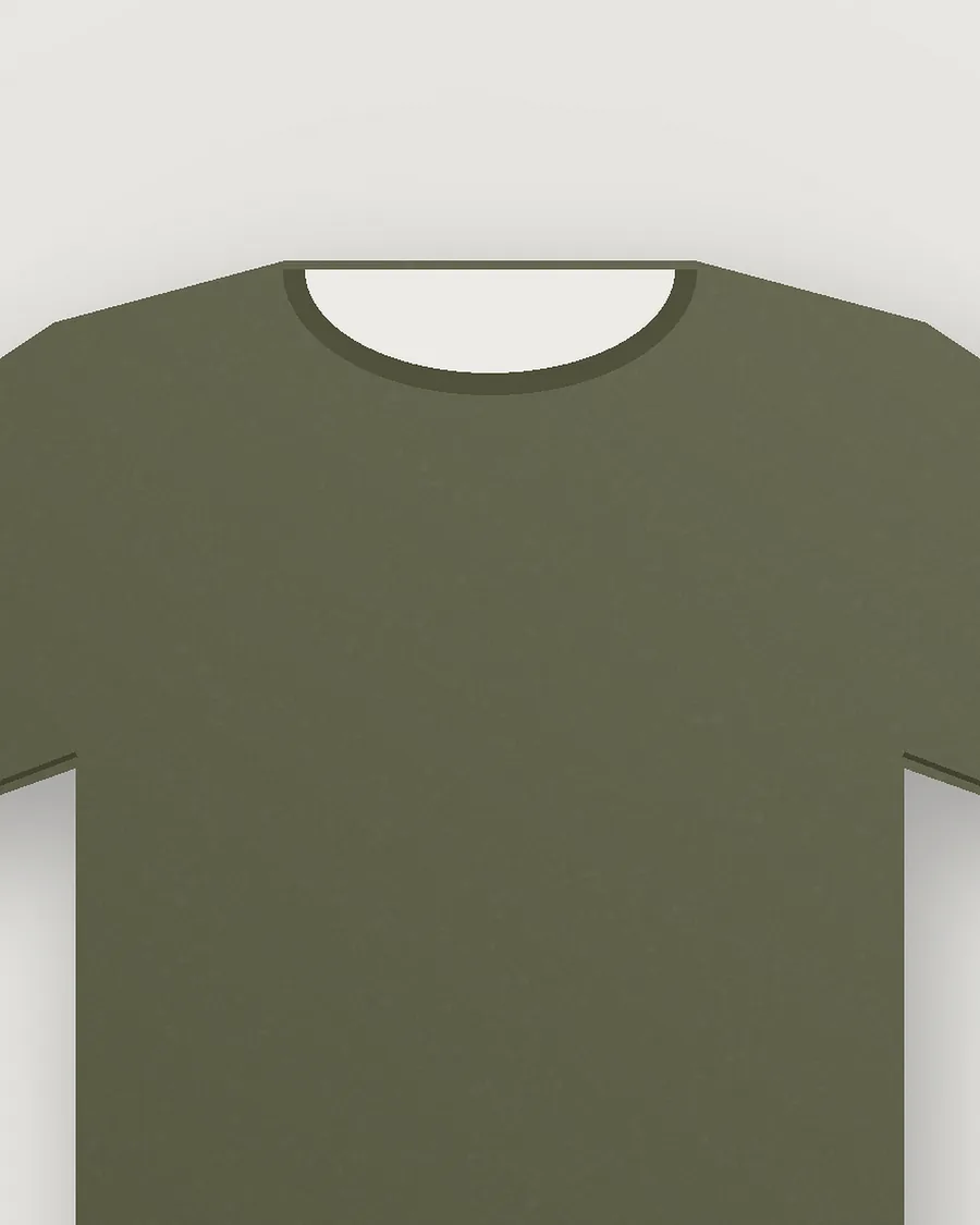 Olive Oversized T-Shirt — detail
