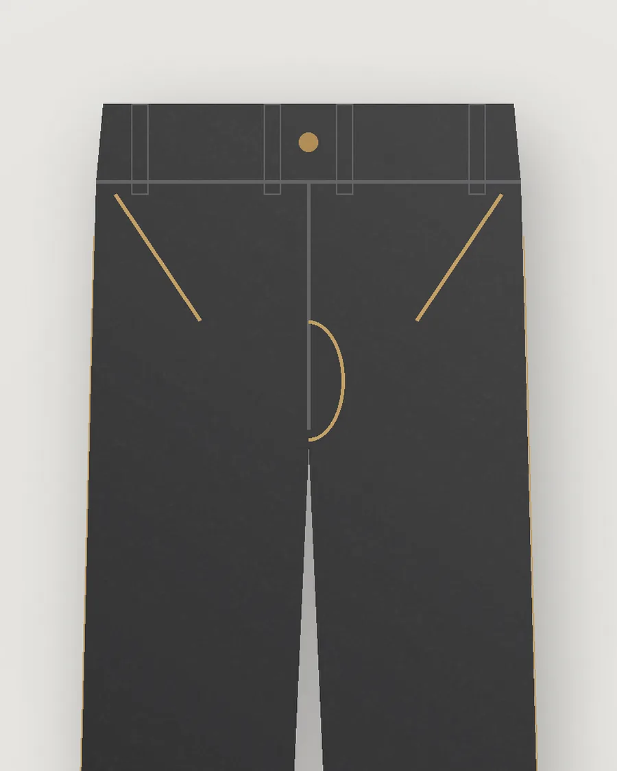 Washed Black Jeans — detail