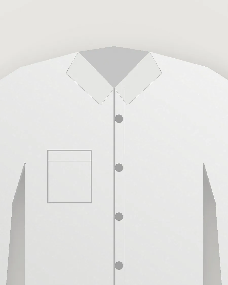 Crisp White Formal Shirt — detail