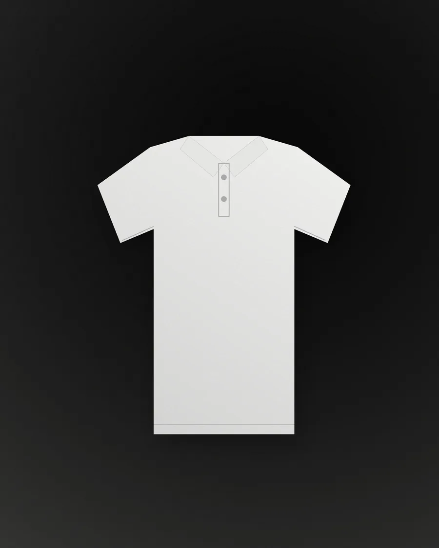 White Piqué Polo — lifestyle